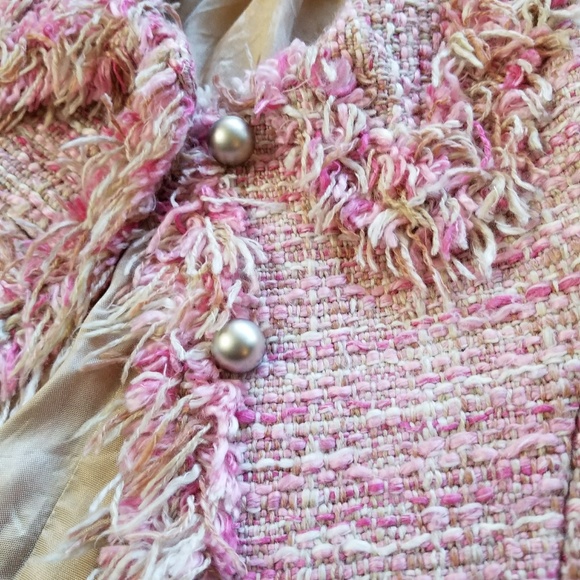 SARA SARA Girls Knit Pink Trendy Jacket Sz Small - Picture 8 of 8